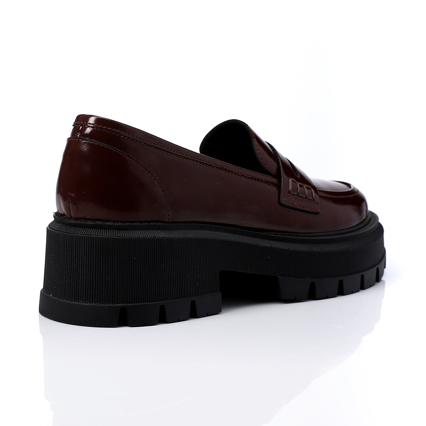 Burgundy Chunky Loafers