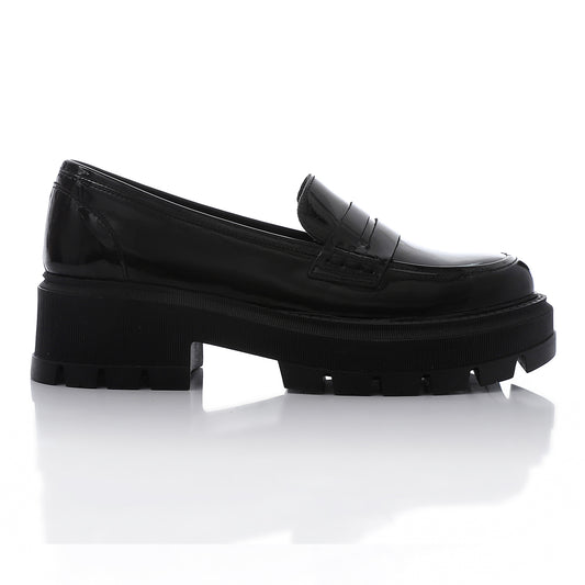 Glossy Black Chunky Loafer