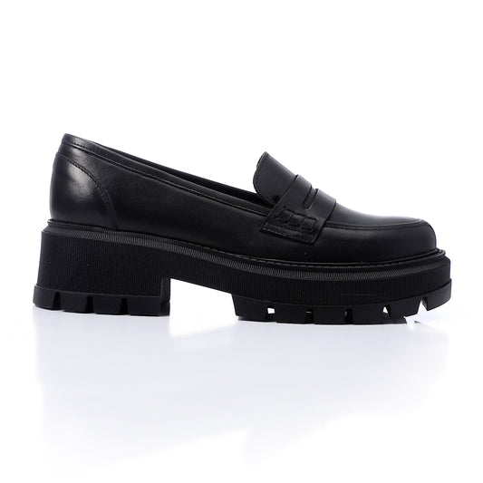 Black Chunky Loafers