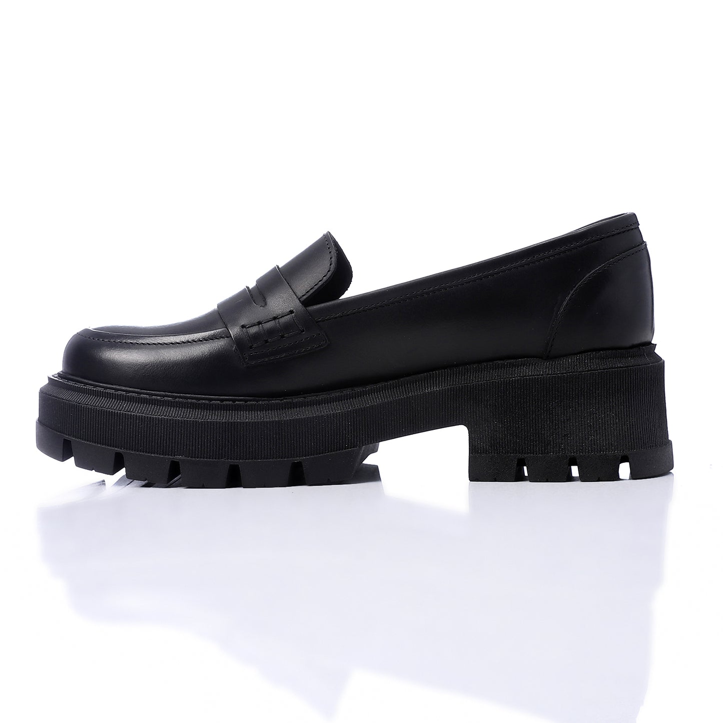 Black Chunky Loafers