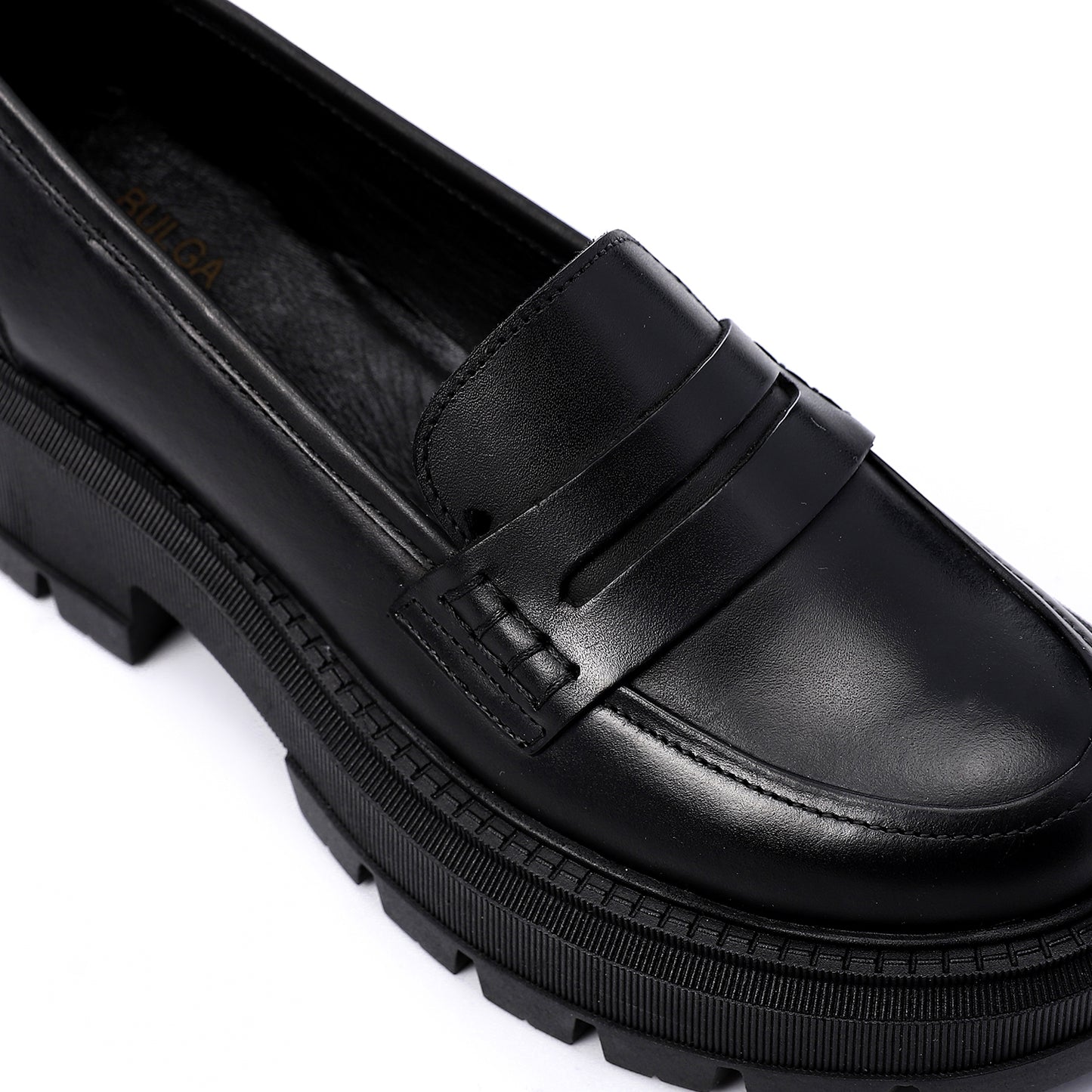 Black Chunky Loafers