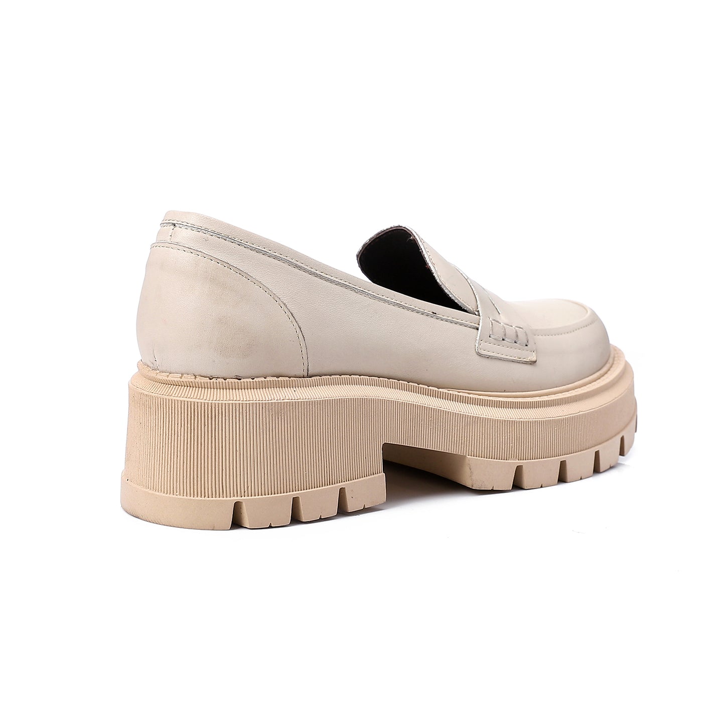 Beige Chunky Loafers