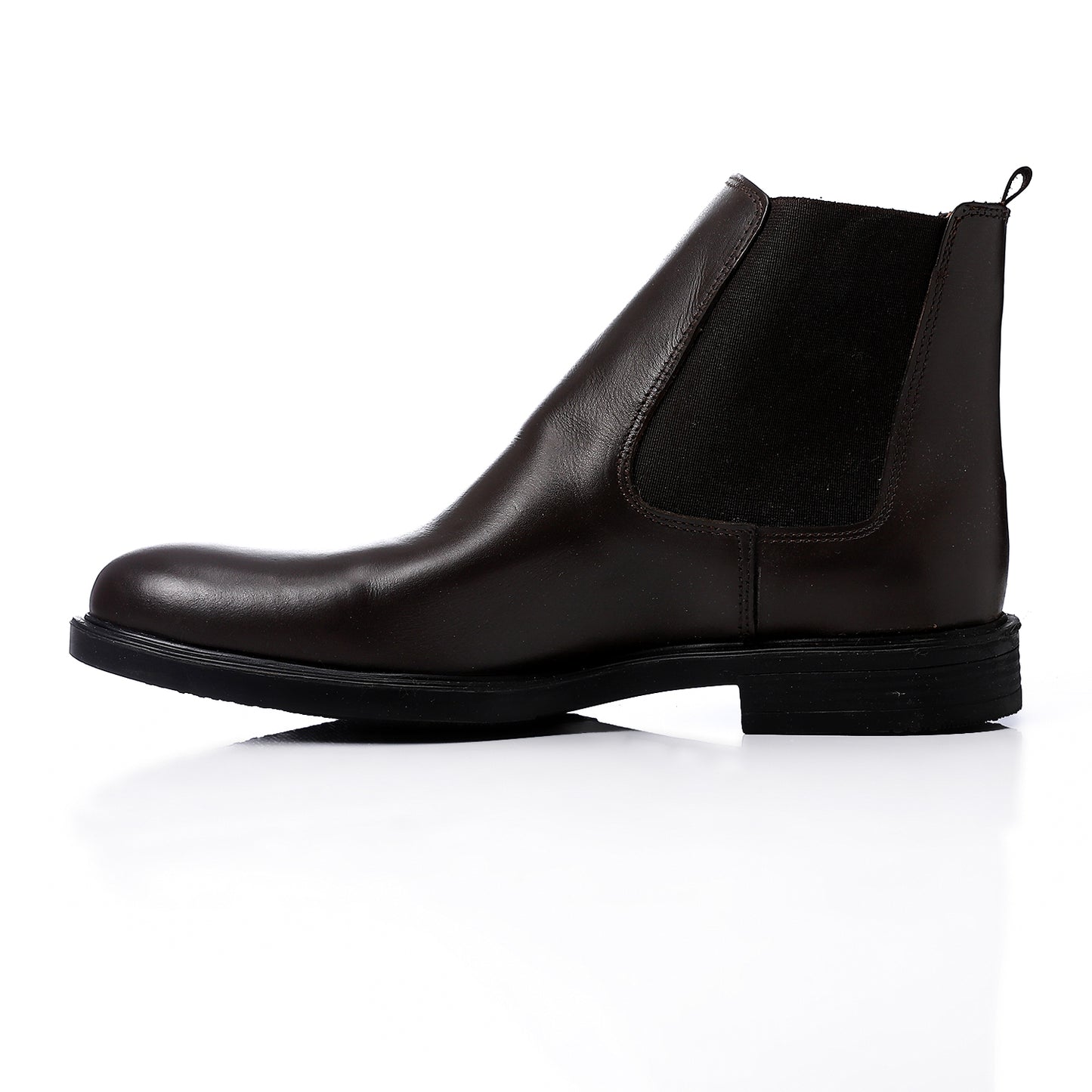 Deep Brown Leather Chelsea Boots