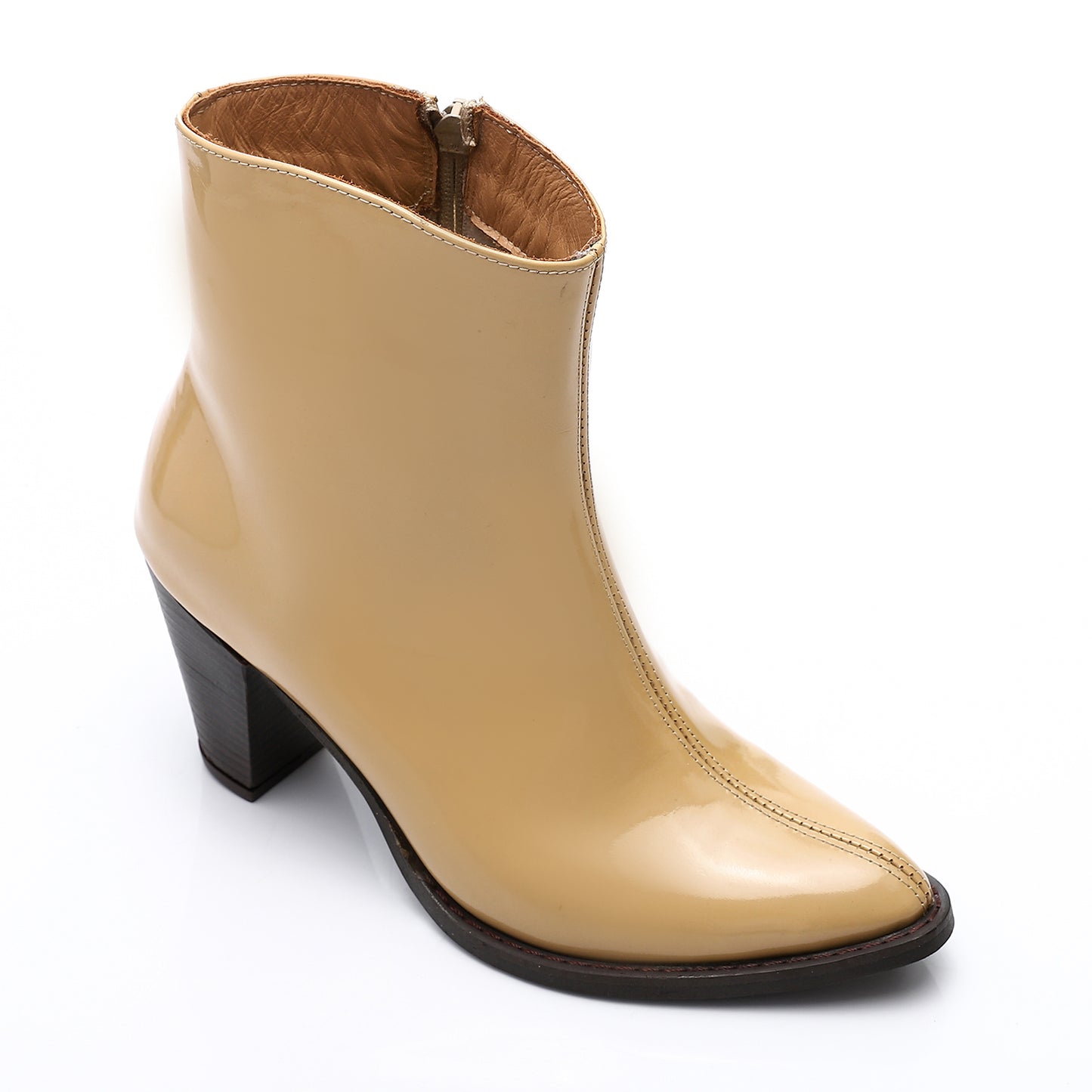 Beige Ankle Boots