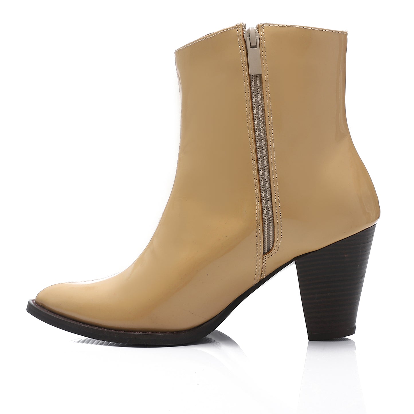 Beige Ankle Boots