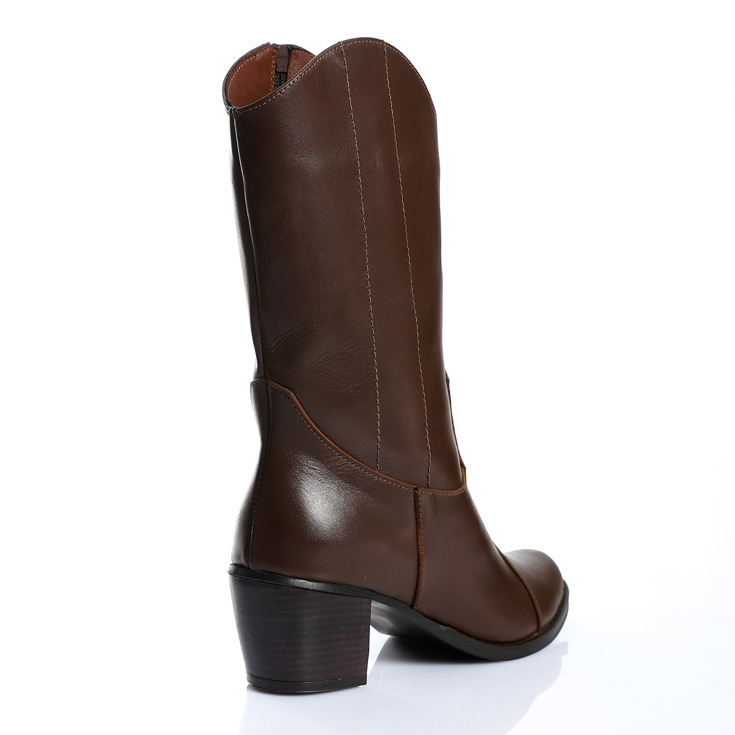 Mid Calf Brown Texas Boots